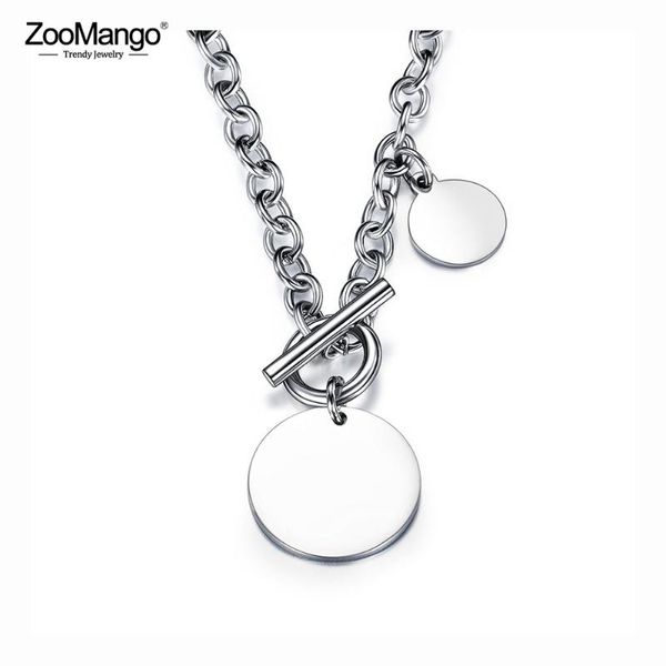 zoomango hiphop/rock titanium stainless steel glossy round charm pendant necklaces jewelry punk chain & link ot buckle zogx1593 chains, Silver
zoomango hiphop/rock titanium stainless steel glossy round charm pendant necklaces jewelry punk chain & link ot buckle zogx1593 chains, Silver