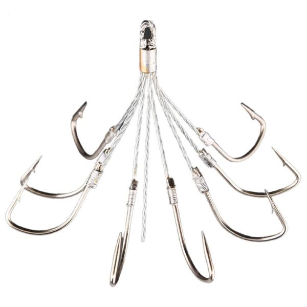 fishing hooks 5/6/8 claw high carbon steel barbed super sharp hook tackle