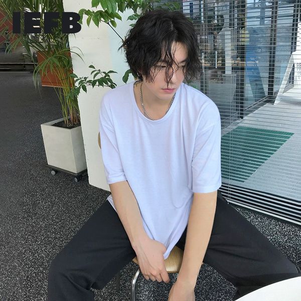 iefb mercerized cotton t-shirt men's short sleeve summer ice silk white dark blue tee causal basic tee all-match 9y7169 210524, White;black
iefb mercerized cotton t-shirt men's short sleeve summer ice silk white dark blue tee causal basic tee all-match 9y7169 210524, White;black