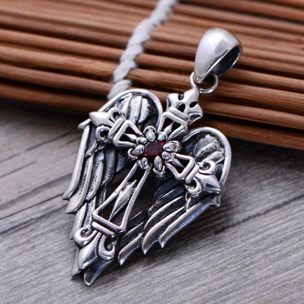 pendant necklaces angel cross necklace charm men's metal punk amulet vintage jewelry, Silver
pendant necklaces angel cross necklace charm men's metal punk amulet vintage jewelry, Silver