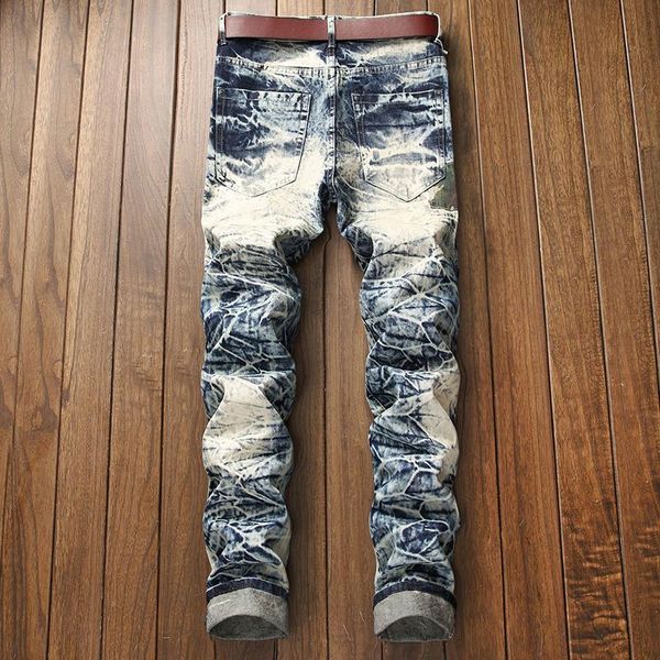 men's jeans gersri european american style mens fashion luxury denim trousers hole slim straight zipper pants, Blue
men's jeans gersri european american style mens fashion luxury denim trousers hole slim straight zipper pants, Blue