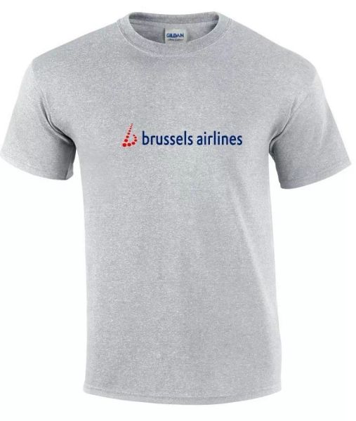 Brussels Airlines Red Blue Logo Belgium Aviation Geek Sport Gray Cotton T-Shirt, White;black
Brussels Airlines Red Blue Logo Belgium Aviation Geek Sport Gray Cotton T-Shirt, White;black