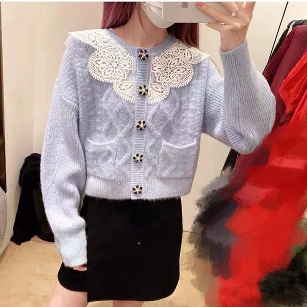 women's jackets naza ~ early spring 2021 sp lace collar versatile thin knitted cardigan jacket short, Black;brown
women's jackets naza ~ early spring 2021 sp lace collar versatile thin knitted cardigan jacket short, Black;brown