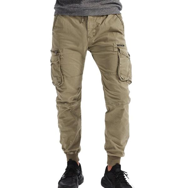 men's pants cargo for men cotton joggers casual slim fit tactical with multi pockets autumn, Black
men's pants cargo for men cotton joggers casual slim fit tactical with multi pockets autumn, Black