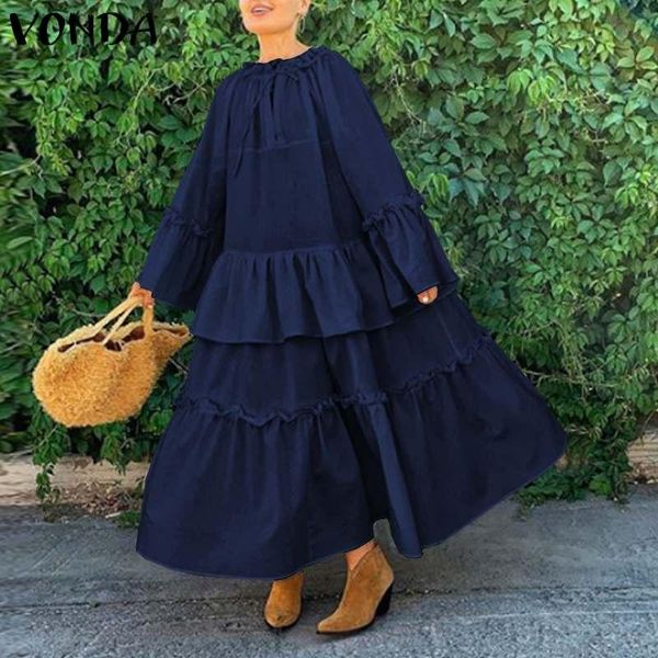 women'sundress bohemian dress casual robe crew neck long sleeve maxi dres flares party vestidos plus size sundress dresses, Black;gray
women'sundress bohemian dress casual robe crew neck long sleeve maxi dres flares party vestidos plus size sundress dresses, Black;gray
