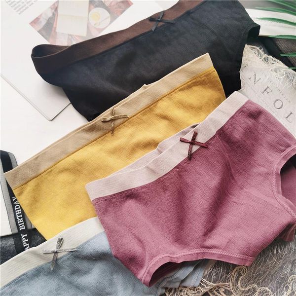 women's panties women cotton underwear fashion retro briefs cute ladies bow contrast underpants female low waist seamless, Black;pink
women's panties women cotton underwear fashion retro briefs cute ladies bow contrast underpants female low waist seamless, Black;pink