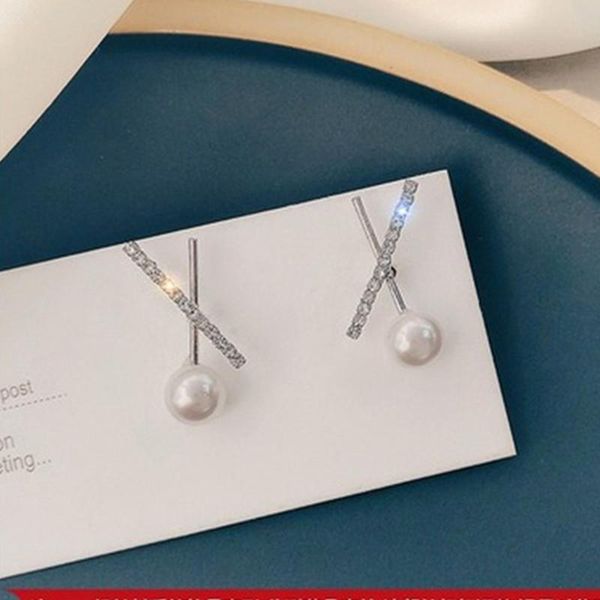 dangle & chandelier 1pair european and american fashion exquisite basic cross geometry pearl earrings simple elegant goddess, Silver
dangle & chandelier 1pair european and american fashion exquisite basic cross geometry pearl earrings simple elegant goddess, Silver