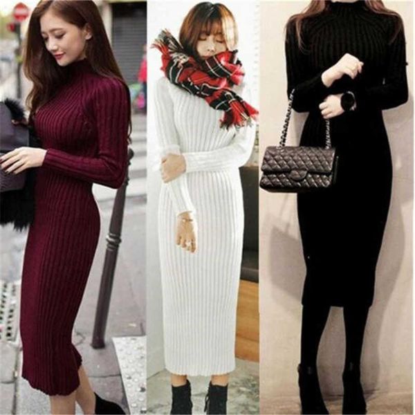 casual dresses winter dress fashion warm women sleeve sweater long pullover jumper knitted, Black;gray
casual dresses winter dress fashion warm women sleeve sweater long pullover jumper knitted, Black;gray