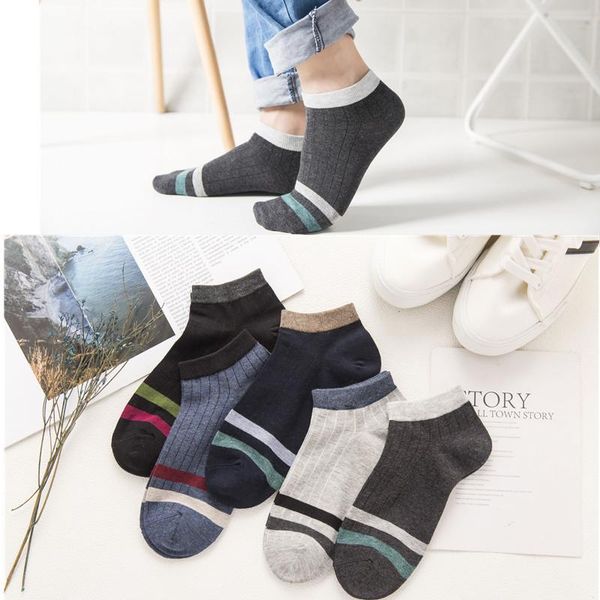pairs of 5 colors summer cotton men's socks outdoor sports college style comfortable and fashionable boat sock good quality, Black
pairs of 5 colors summer cotton men's socks outdoor sports college style comfortable and fashionable boat sock good quality, Black