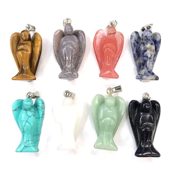 pendants natural stone angel shape crystal agates necklace pendant for jewelry making good quality size 23mmx40mm, Black
pendants natural stone angel shape crystal agates necklace pendant for jewelry making good quality size 23mmx40mm, Black