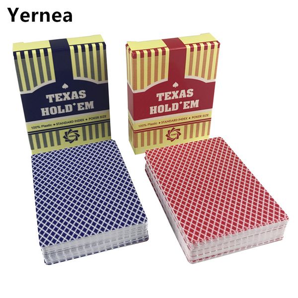 2 sets/lot classic poker card set texas waterproof frosted poker cards plastic playing cards poker board games yernea, Black
2 sets/lot classic poker card set texas waterproof frosted poker cards plastic playing cards poker board games yernea, Black
