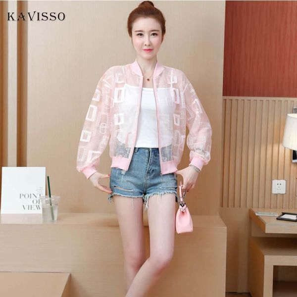 women's jackets kavisso mesh embroidery jacket women zipper short coat 2021 summer thin sun protection punk outwear woman clothes s-xl, Black;brown
women's jackets kavisso mesh embroidery jacket women zipper short coat 2021 summer thin sun protection punk outwear woman clothes s-xl, Black;brown