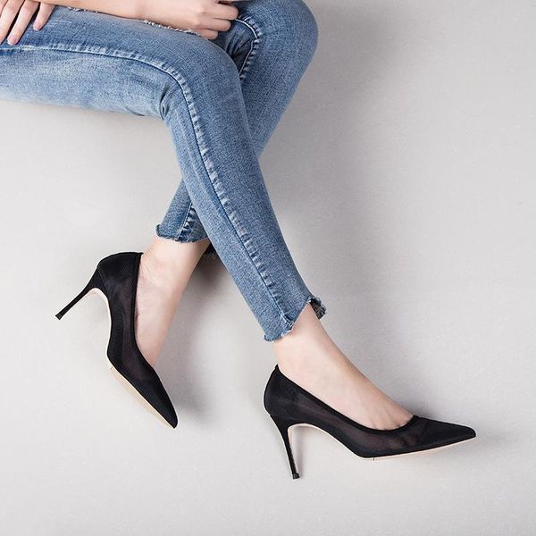 dress shoes summer 2021 open air mesh single professional black pointed lace high heels women's stilettos
dress shoes summer 2021 open air mesh single professional black pointed lace high heels women's stilettos