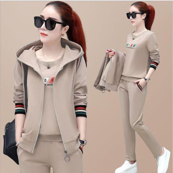loose herfst trainingspak vrouwen womens tracksuits jas broek hoodie 3 delige set sport pak vrouw sportkleding chandal mujer 4xl, Gray
loose herfst trainingspak vrouwen womens tracksuits jas broek hoodie 3 delige set sport pak vrouw sportkleding chandal mujer 4xl, Gray
