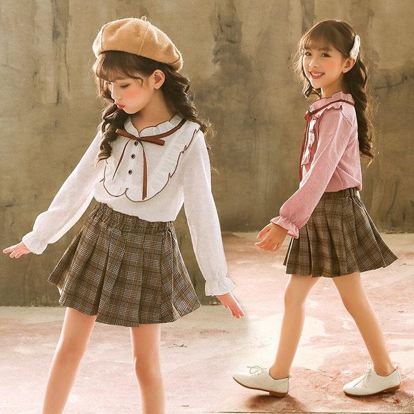 clothing sets summer toddler girls clothes bow shirt + plaid skirt 2pcs outfits kids for children tracksuit suit, White
clothing sets summer toddler girls clothes bow shirt + plaid skirt 2pcs outfits kids for children tracksuit suit, White