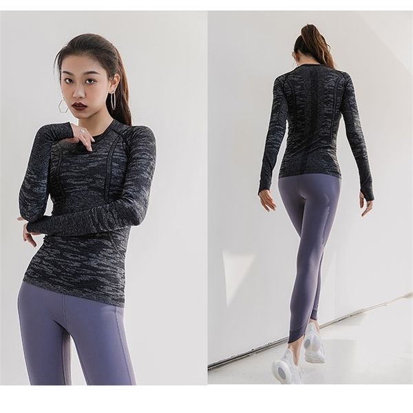 lulu long sleeve women's fitness yoga suit pilates round neck sports blouse running t-shirt slim fit, Gray
lulu long sleeve women's fitness yoga suit pilates round neck sports blouse running t-shirt slim fit, Gray