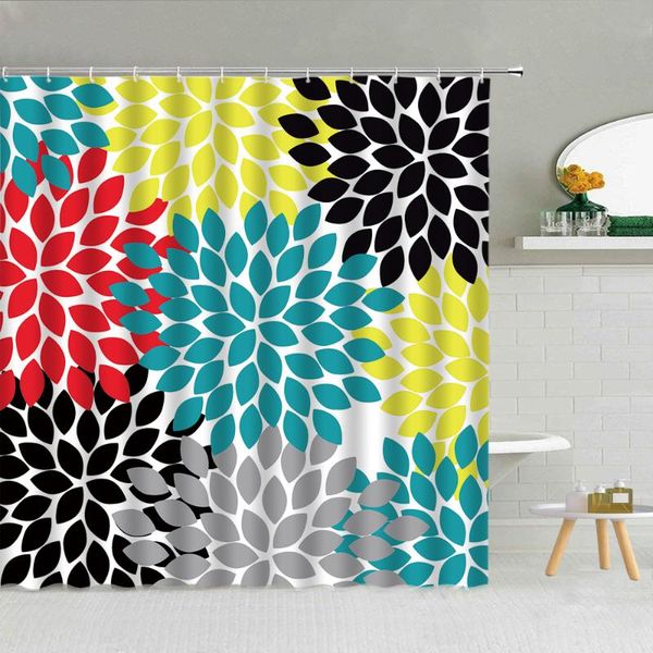 colored floral print shower curtain dahlia mandala flower geometric pattern waterproof fabric bathroom decor curtains with hooks
colored floral print shower curtain dahlia mandala flower geometric pattern waterproof fabric bathroom decor curtains with hooks
