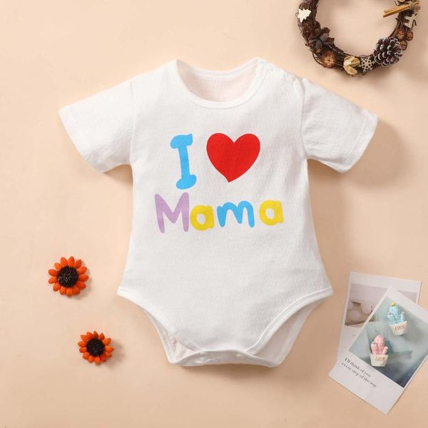 rompers toddler baby boys girlssummer short sleeve body suit kids cotton love mom print clothes ropa niña roupa infantil menina 2021, Blue
rompers toddler baby boys girlssummer short sleeve body suit kids cotton love mom print clothes ropa niña roupa infantil menina 2021, Blue