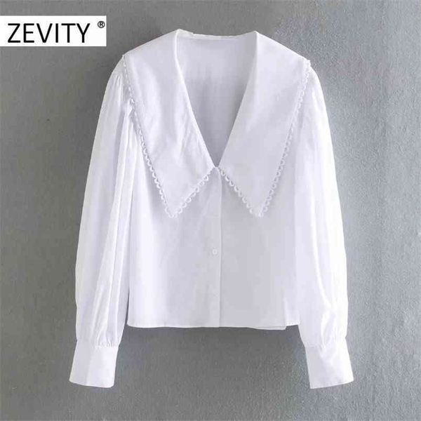 women sweet peter pan collar lace stitching casual poplin blouse shirts puff sleeve white chemise chic ls7201 210420
women sweet peter pan collar lace stitching casual poplin blouse shirts puff sleeve white chemise chic ls7201 210420