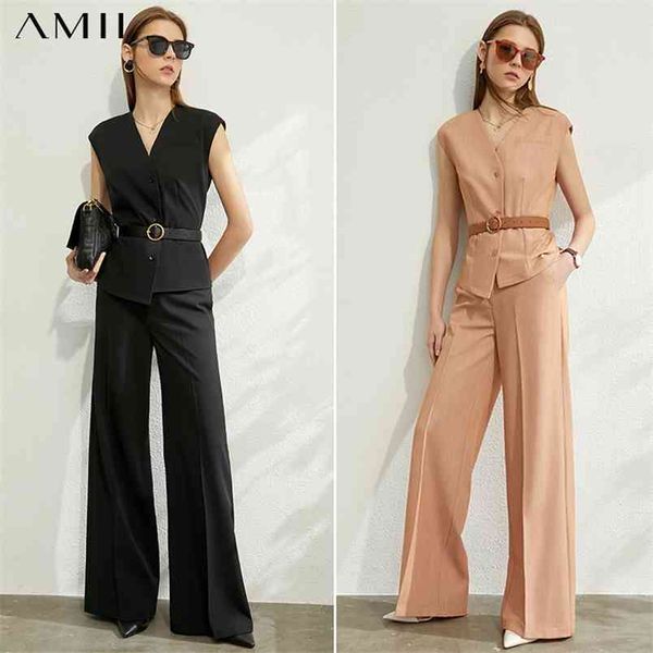 minimalism spring summer women 2pcs set causal solid vneck tank fashion high waist loose female pants 12070275 210527, White
minimalism spring summer women 2pcs set causal solid vneck tank fashion high waist loose female pants 12070275 210527, White