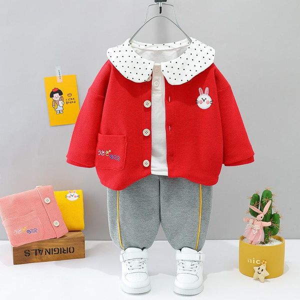 clothing sets children clothes spring autumn baby girls infant fashion solid jacket t-shirt pants 3pcs/set toddler casual suit, White
clothing sets children clothes spring autumn baby girls infant fashion solid jacket t-shirt pants 3pcs/set toddler casual suit, White