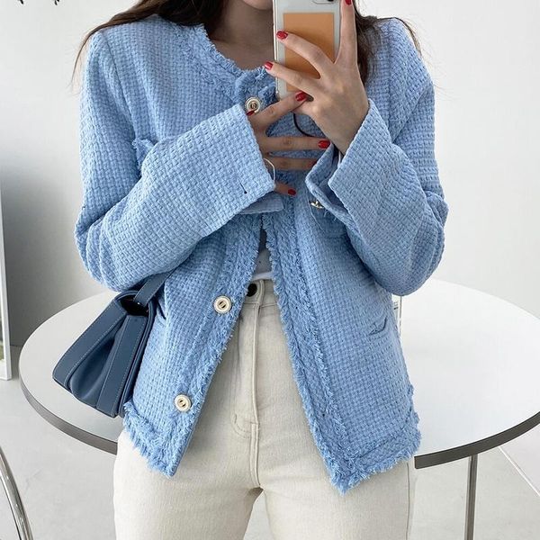 women's jackets autumn winter tweed women o-neck long sleeve wool coat single breasted outwear vintage harajuku, Black;brown
women's jackets autumn winter tweed women o-neck long sleeve wool coat single breasted outwear vintage harajuku, Black;brown