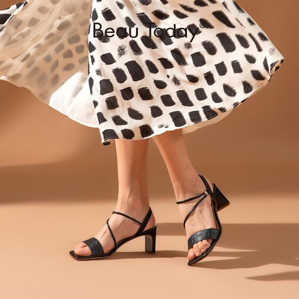 beautoday sandals women genuine cow leather square toe wrap narrow band retro style summer ladies high heel shoes handmade 31105, Black
beautoday sandals women genuine cow leather square toe wrap narrow band retro style summer ladies high heel shoes handmade 31105, Black