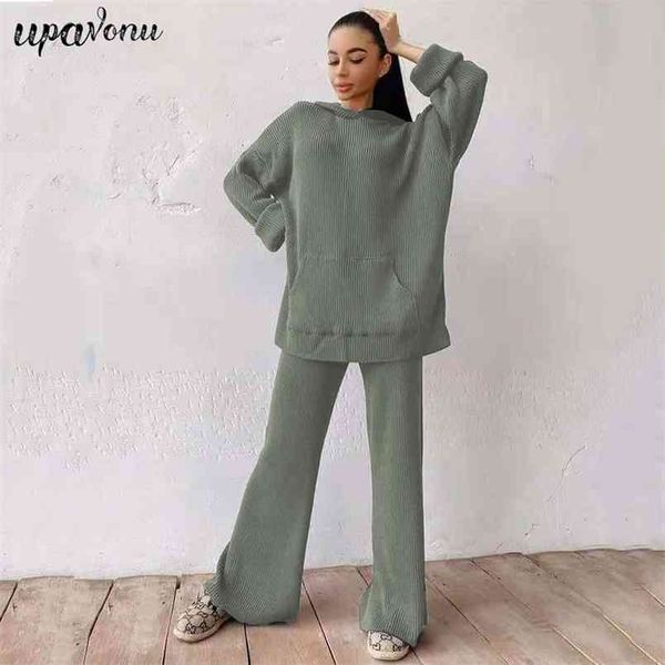 women's loose long sleeve knit hoodie & flared pants 2-piece pocket warm pullover casual knitwear set 210524, White
women's loose long sleeve knit hoodie & flared pants 2-piece pocket warm pullover casual knitwear set 210524, White