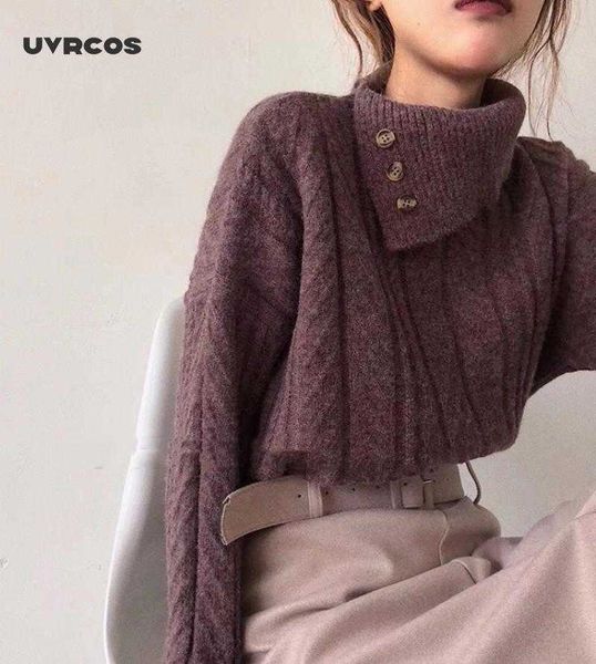 turtleneck winter sweater women pullover girls knitting vintage oversize autumn female knitted outerwear warm sw 210712, White;black
turtleneck winter sweater women pullover girls knitting vintage oversize autumn female knitted outerwear warm sw 210712, White;black