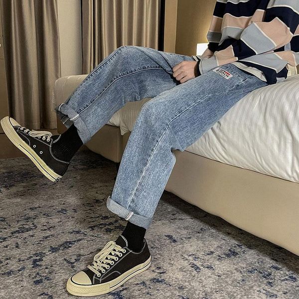 men's jeans autumn fashion wide leg pants baggy homme winter men denim trousers classic pocket blue casual pantalones
men's jeans autumn fashion wide leg pants baggy homme winter men denim trousers classic pocket blue casual pantalones
