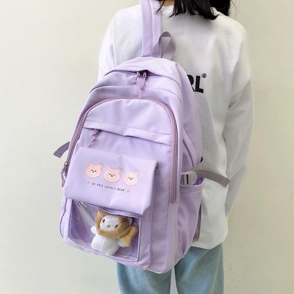kawaii bear backpack women nylon cute waterproof lapbag large capacity cartoon casual vintage school for girl
kawaii bear backpack women nylon cute waterproof lapbag large capacity cartoon casual vintage school for girl