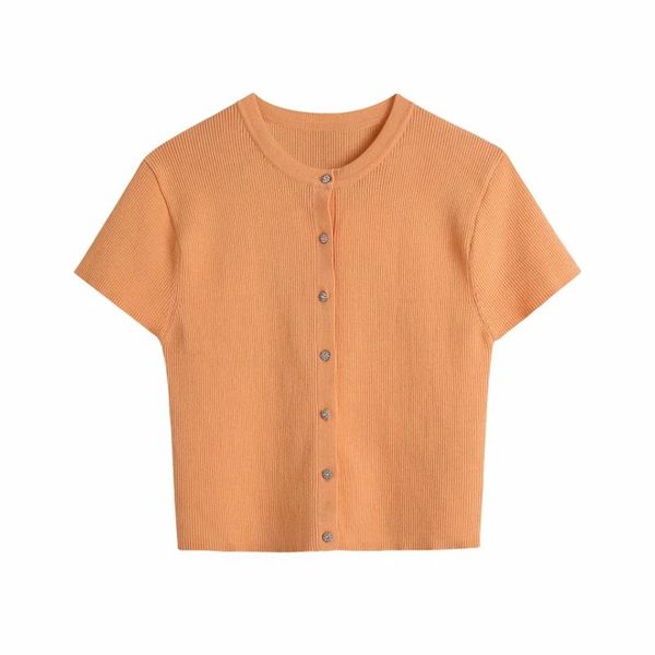women's sweaters summer women button decoration orange knitting sweater crop female short sleeve pullover casual lady sw1203, White;black
women's sweaters summer women button decoration orange knitting sweater crop female short sleeve pullover casual lady sw1203, White;black