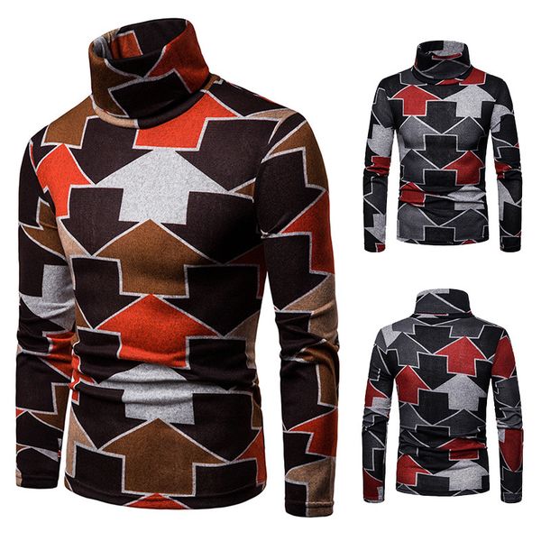 men's sweaters 2021 euro large pluh warm turtlene with arrow pattern long sleeve bottom shirt, White;black
men's sweaters 2021 euro large pluh warm turtlene with arrow pattern long sleeve bottom shirt, White;black