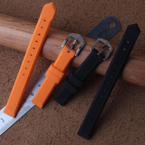 watch bands 12mm 14mm 16mm 18mm silicone rubber watchbands strap with silver pin buckle stainless steel polished accessories for lady, Black;brown
watch bands 12mm 14mm 16mm 18mm silicone rubber watchbands strap with silver pin buckle stainless steel polished accessories for lady, Black;brown