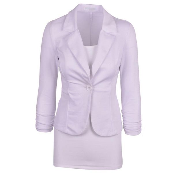 women's suits & blazers women slim fit solid suit blazer jacket coat casual office one button outwear kng88, White;black
women's suits & blazers women slim fit solid suit blazer jacket coat casual office one button outwear kng88, White;black