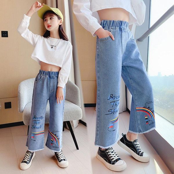 jeans fashion baby girls loose 2021 autumn casual children denim pants comfort kids clothes girl trousers 6 8 10 12years old, Blue
jeans fashion baby girls loose 2021 autumn casual children denim pants comfort kids clothes girl trousers 6 8 10 12years old, Blue