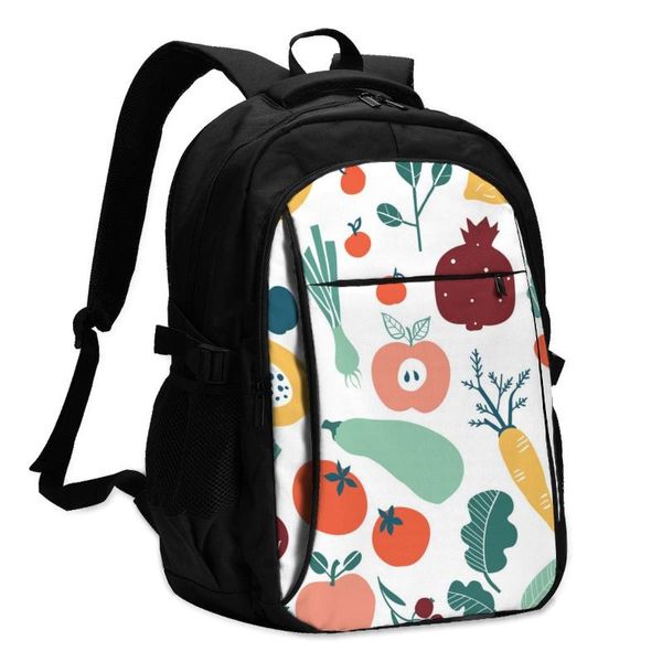backpack usb charge women doodle fruits and vegetables student letters print school bag teenager girls
backpack usb charge women doodle fruits and vegetables student letters print school bag teenager girls