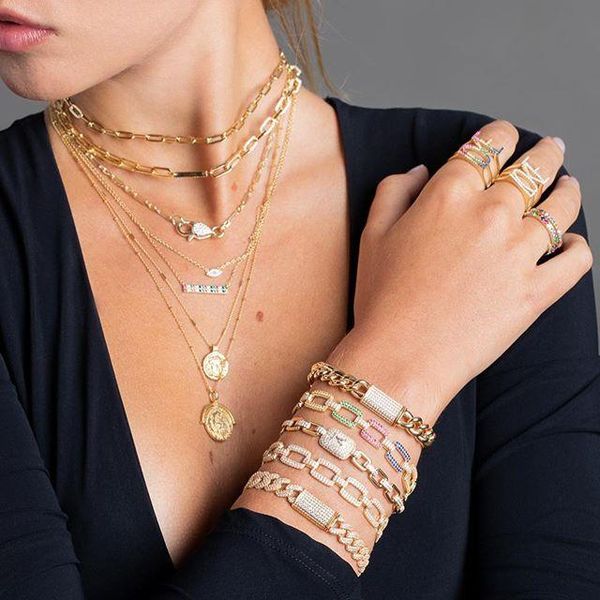 pendant necklaces 2021 gold filled square link chain iced out bling micro pave cz women fashion charm 45cm modern simple jewelry, Silver
pendant necklaces 2021 gold filled square link chain iced out bling micro pave cz women fashion charm 45cm modern simple jewelry, Silver
