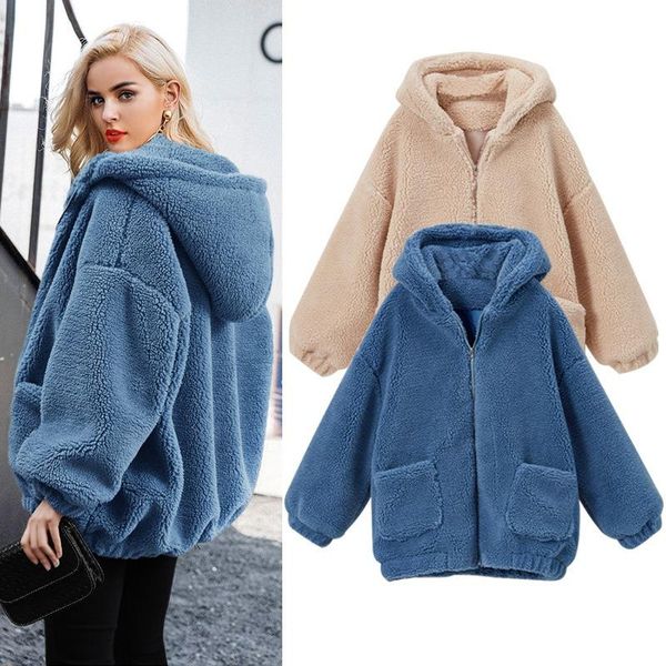 women's fur & faux chic shaggy hairy fleece bomber hoodies coat plush jacket velvet cardigan hat lambswool outwear zipper parka, Black
women's fur & faux chic shaggy hairy fleece bomber hoodies coat plush jacket velvet cardigan hat lambswool outwear zipper parka, Black