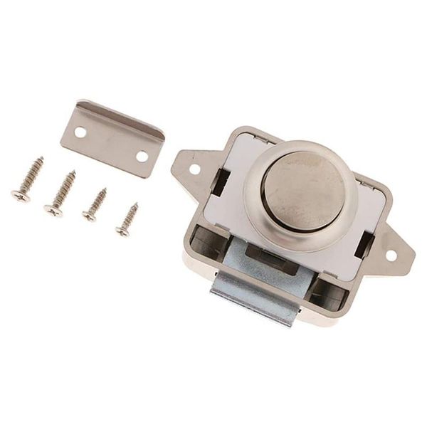 parts large rv wall cabinet lock button push latch with mounting hardware for rv, trailer, camper
parts large rv wall cabinet lock button push latch with mounting hardware for rv, trailer, camper