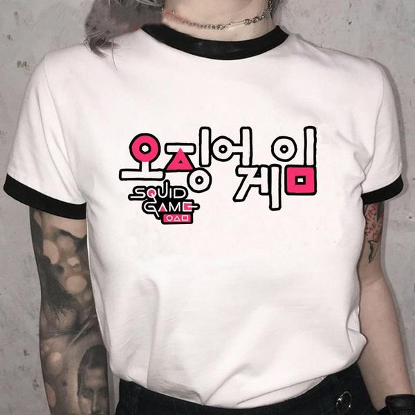 women's t-shirt squid game t shirt 456 graphic tees women fashion korean style harajuku kawaii cartoon summer female 90s, White
women's t-shirt squid game t shirt 456 graphic tees women fashion korean style harajuku kawaii cartoon summer female 90s, White