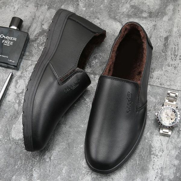dress shoes men's leather men 2021 plush lace winter warm plus velvet casual soes tide cotton, Black
dress shoes men's leather men 2021 plush lace winter warm plus velvet casual soes tide cotton, Black