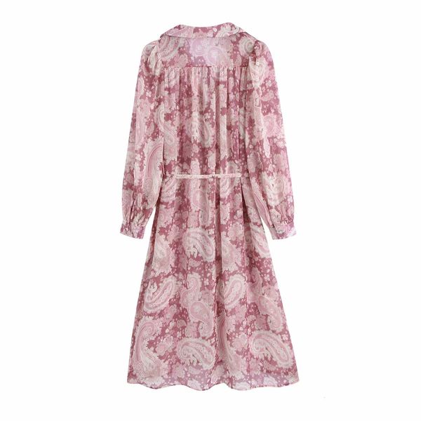 skirts fashion women floral print lapel long sleeves dress vintage with belt loose mid-length chic female dresses vestidos mujer, Black
skirts fashion women floral print lapel long sleeves dress vintage with belt loose mid-length chic female dresses vestidos mujer, Black