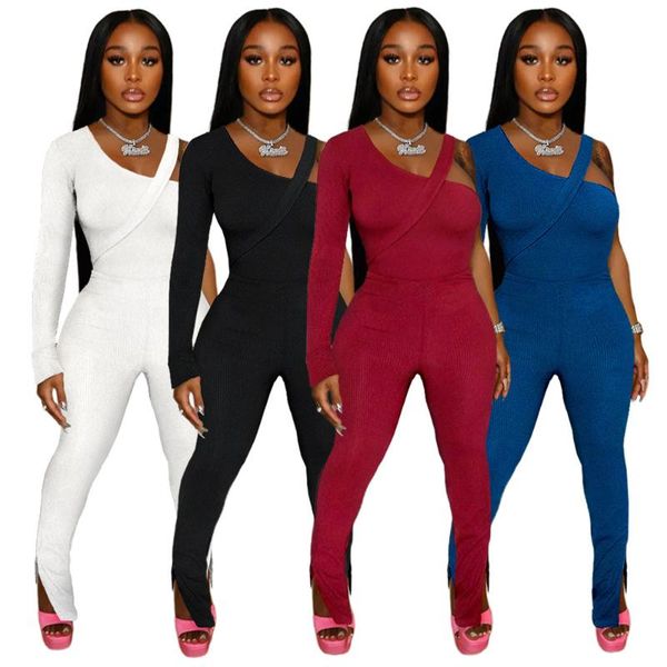women's two piece pants clothing night clubinclined shoulder irregular split flared matching sets fashion 2 wholesale, White
women's two piece pants clothing night clubinclined shoulder irregular split flared matching sets fashion 2 wholesale, White