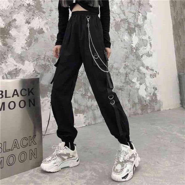 qweek punk cargo pants women joggers hippie chain pockets loose black s baggy harajuku streetwear oversize trousers hip hop 210925, Black;white
qweek punk cargo pants women joggers hippie chain pockets loose black s baggy harajuku streetwear oversize trousers hip hop 210925, Black;white