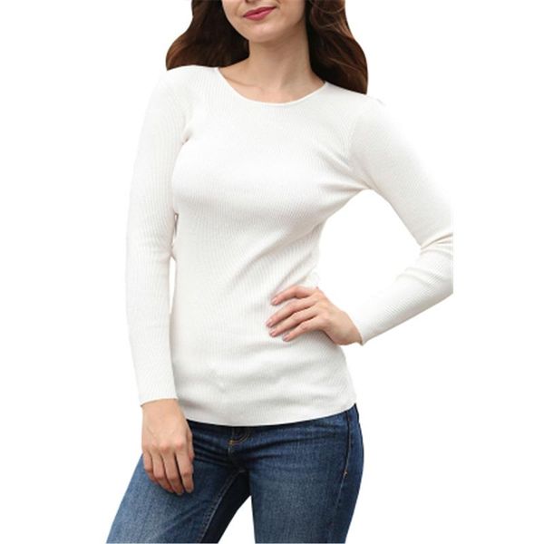 women's sweaters white 2021 casual solid bodycon basic women fall winter clothes thick round neck knitted jumpers female gray pullovers, White;black
women's sweaters white 2021 casual solid bodycon basic women fall winter clothes thick round neck knitted jumpers female gray pullovers, White;black