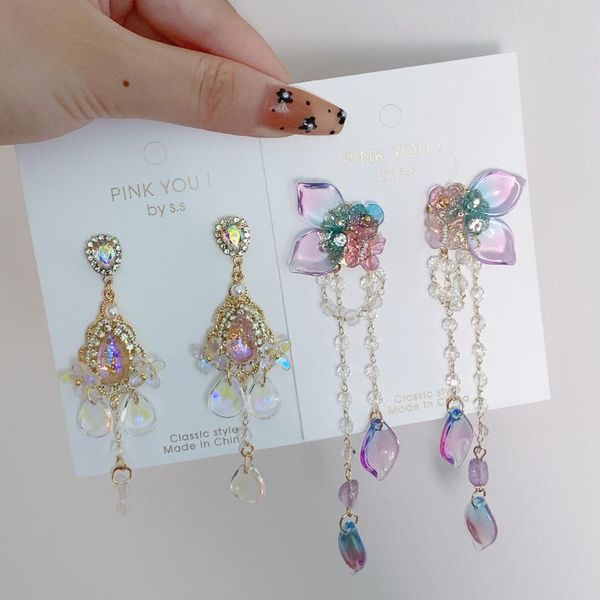 dangle & chandelier fashion korean crystal butterfly long tassel drop earrings for women students holiday party pendientes jewelry, Silver
dangle & chandelier fashion korean crystal butterfly long tassel drop earrings for women students holiday party pendientes jewelry, Silver