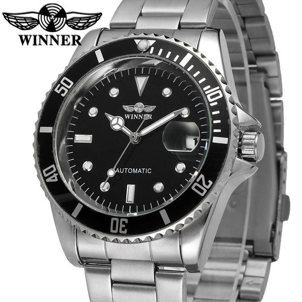wristwatches winner brand classic men stainless steel automatic mechanical watch luminous casual calendar watches skeleton male clock, Slivery;brown
wristwatches winner brand classic men stainless steel automatic mechanical watch luminous casual calendar watches skeleton male clock, Slivery;brown