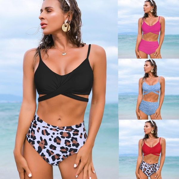 one-piece suits female swimsuit high waist bikini women swimwear two-pieces set ribbed bather bathing suit swim
one-piece suits female swimsuit high waist bikini women swimwear two-pieces set ribbed bather bathing suit swim