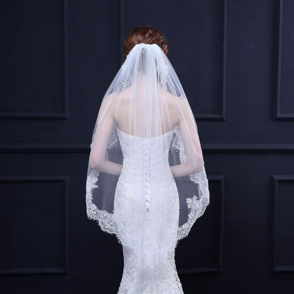 bridal veils 2021 elegant short wedding veil lace edge one layer white with comb soft tulle voile mariage, Black
bridal veils 2021 elegant short wedding veil lace edge one layer white with comb soft tulle voile mariage, Black